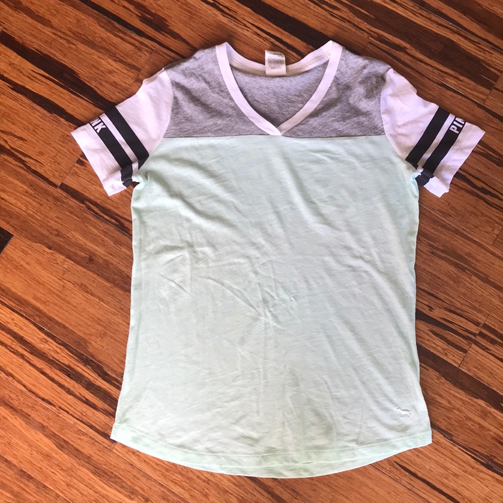PINK V-neck shirt